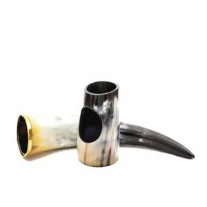 viking ale tankard real horn beer mug renaissance drink cup handmade norse mug horn ale vessel - Product Image 1