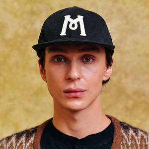 OGARP Korea Vintage Black Oxford M Logo 6P Cap 100% Algodón Lona Acabado lavado Casual - Product Image 1