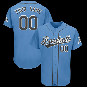 2025 été formation hommes et femmes uniformes de Baseball personnalisé numéro d'impression en gros équipe Match uniformes - Product Image 1