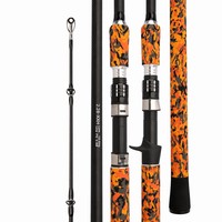 Canne à pêche en fibre de carbone haute résistance, puissance XXH, pour la pêche en mer, canne à lancer et à filer en 2 brins, action rapide, pour la pêche au gros gibier