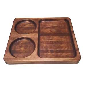 Plateaux en bois d'acacia rectangulaires Plateau de service boisé Cuisine Charcuterie Fromage Sushi Fruits Dessert Apéritif Snack Assiettes Planche - Product Image 4