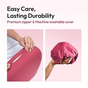 Frido Cuddle <b>Pillow</b> | Velvet Cover Washable | Memory Foam Filling | Rectangle <b>Shape</b> | Sleeping Support for Adults - Product Image 2