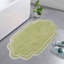 Alfombra de baño de algodón con mechones a mano de estilo moderno de calidad superior para uso doméstico o hotelero, alfombra de baño ecológica absorbente suave - Product Image 4