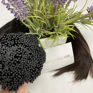 ผมต่อปลายผมลอนผมสีธรรมชาติผมบริสุทธิ์ผมลอนแบบ I สีธรรมชาติ - Product Image 1