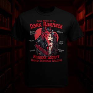 T-shirt Moderna Classica a Maniche Corte in Misto Cotone Poliestere con Stampa Smutty Book Merch per Amanti di Libri Audaci Adulti - Promozionale - Product Image 3