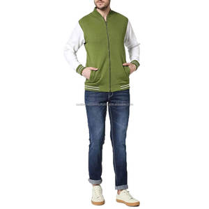 100% veste universitaire en molleton de coton MCAVJ-76 en vrac vestes Letterman de l'équipe scolaire avant brodées personnalisées - Product Image 5