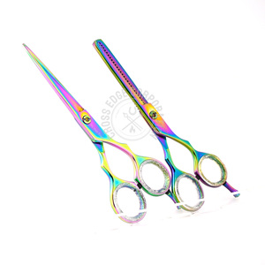 Professional Salon Barbers Hair Cutting Scissors Set Thinning <b>Shears</b> Hairdressing Scissors Set Customizable grip 6.0 Scissors - Product Image 2