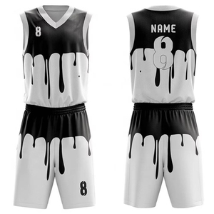 Conjunto de Uniforme de Baloncesto Personalizado al por Mayor, Camiseta y Pantalones Cortos de Equipo, Diseño Sublimado, Secado Rápido, Ligero, Transpirable, Poliéster/Nailon - Product Image 4