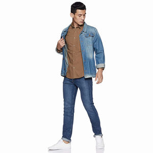 Camisa de trabajo profesional Formal de otoño, camisa de vestir ajustada de sarga para hombre, camisa informal de negocios de manga larga para hombre - Product Image 5