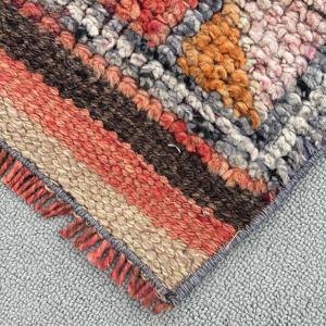 2.7x9.8 ft Rug, Turkish Vintage <b>Runner</b> Rug, <b>Red</b> Herki Wool Rug - Product Image 4