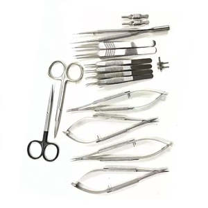 Instruments chirurgicaux ORL microchirurgicaux pour chirurgie de la main, ensemble de 17 pièces en acier inoxydable, électrique, haute qualité, certifié CE, ensemble de base - Product Image 1