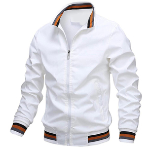Chaqueta Bomber Clásica de Lona para Hombre con Cuello Alto, Estilo Urbano, Secado Rápido y Ecológica - Product Image 4