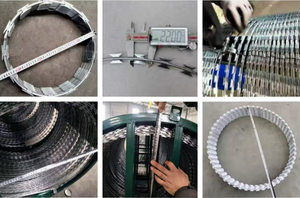 Alambre de púas de alta calidad, galvanizado, de PVC, de acero inoxidable, tipo concertina, en stock - Product Image 4