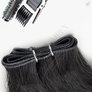 Extensions de Cheveux Remy Épais et Doux, Doublement Dessinées, Doubles Trame, 100 Cheveux Bruts, Épais et Doux, de 20 à 30 Pouces, 100% g - Product Image 4