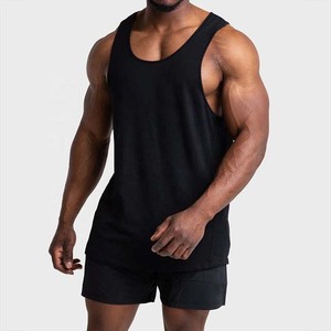 <b>Running</b> Tank Tops In Wholesale Price 2025 OEM 100% Cotton Custom Stringer Tank Tops Gym Men Wholesale Sports Vest - Product Image 5