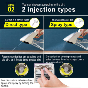 Cordless Rinser Cleaner, Vacuum Cleaner Carpet Washer Household Portable Wireless Vacuum Cleaner Small for Carpet