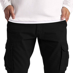 Poches Premium Jogging Blanc Piste Pantalons Cargo Hommes Dernières Conceptions Hommes Tendance Cargo Multi Poche Hommes Pantalons Cargo - Product Image 4