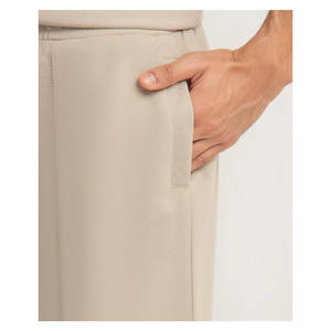 Pantalon pour homme, taille haute, coupe droite, devant plat, tissu lourd, doux, confortable à porter, logo et impression personnalisés - Product Image 6