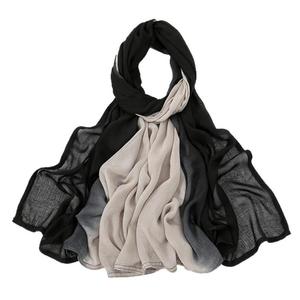 Hot-selling new autumn-style solid-color gradient Breathable Scarf - Product Image 2