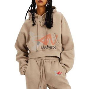 High Quality Custom Printing Logo <b>Women</b> Pullover Tracksuit Custom Material Flexible <b>Women</b> Sweat Suit - Product Image 1