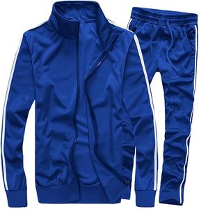 2-in-1 Breathable 100% Cotton Tracksuit Set Solid Design with Front Logo Printed Techniques for Spring Season - Product Image 5