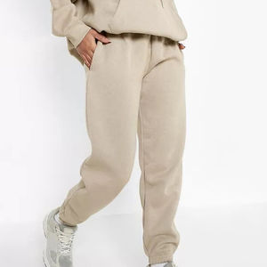 Conjunto Deportivo de Dos Piezas para Mujer, Invierno 2025, con Capucha, 100% Algodón Ecológico, Informal, Pantalones, Servicio OEM ODM - Product Image 5