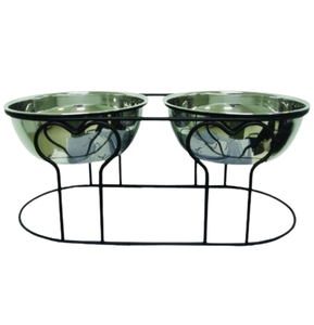 Bol pour animaux de compagnie en métal en acier inoxydable de qualité de luxe couleur émail rose mangeoires pour animaux de compagnie pour chats chiens bol pour animaux de compagnie - Product Image 6