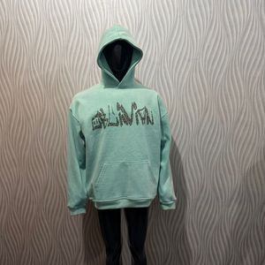 Sérigraphie Vert Menthe Lavage à l'acide poids lourd vêtements de rue sweats à capuche unisexe 100% coton polaire confortable confortable lavage enzymatique chaud - Product Image 3