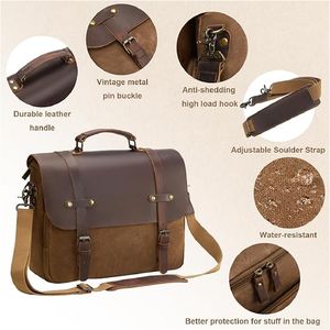 Sac de bureau en cuir véritable de qualité professionnelle pour hommes sac en cuir avec logo personnalisé OEM en cuir d'affaires de haute qualité - Product Image 3