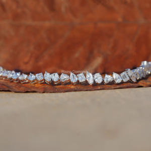 9,6 CTW Lab Grown Tennis Bracelet Brazaletes de diamantes de lujo hecho a mano producto a granel personalizado - Product Image 1