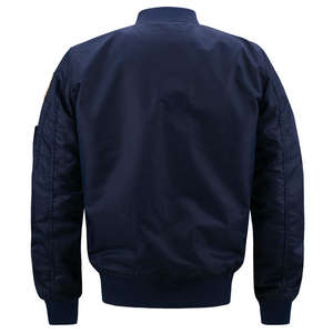 Blouson aviateur en satin de coton personnalisé pour hommes imprimé décoratif motif fermeture éclair veste d'hiver chaude rembourrée - Product Image 5