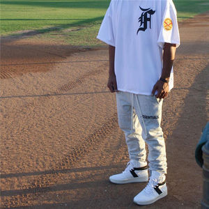 100% haute qualité en gros vêtements de rue Hip Hop confortable poids lourd vêtements de sport amples pantalons de survêtement pour hommes - Product Image 5