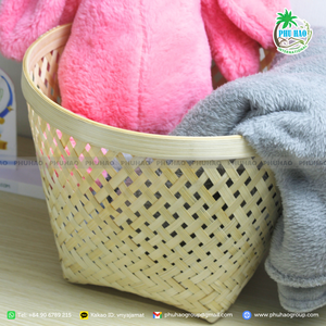 ตะกร้าไม้ไผ่เป็นมิตรกับสิ่งแวดล้อม: จัดระเบียบพร้อมส่งออกสัมผัสสีเขียวจากเวียดนาม - Product Image 2