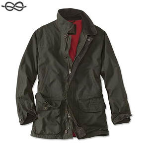 เสื้อโค้ทผู้ชายแบบคลาสสิกมีกระเป๋าซิปด้านหน้ามีฝาปิดแบบปุ่มพายุลำลองกลางแจ้งเสื้อสนามทนทานอเนกประสงค์ - Product Image 1