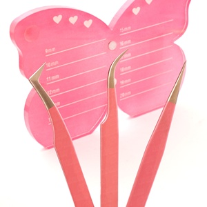 Support de présentation pour extensions de cils en acrylique avec plateau à cils et porte-pinces, personnalisable, différentes formes disponibles – Offre Spéciale - Product Image 3