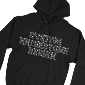 เสื้อฮู้ดดีไซน์เพชรเทียมสุดหรูสำหรับผู้ชายและผู้หญิง สไตล์สตรีทแวร์ ฮิปฮอป แฟชั่น พร้อมตัวอักษรประดับเพชร - Product Image 6