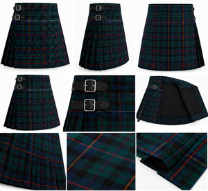 Obexa Premium - Kilt Escocés 100% Acrílico, Tartán Tradicional de las Tierras Altas para Hombre, con Correas Ajustables de Cuero y Hebilla - Product Image 2