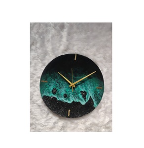 คลาสสิกการออกแบบอีพ็อกซี่เรซิ่นผนังนาฬิกาสำนักงานส่งเสริมการขายตกแต่งที่กำหนดเองผลิตในอินเดียราคาถูก - Product Image 6