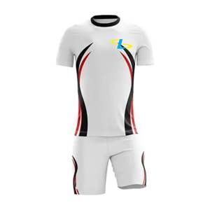 Uniforme de Fútbol Personalizado con su Propio Logotipo a Bajo Precio, Camiseta y Pantalones Cortos de Fútbol de Alta Calidad, Uniformes de Secado Rápido - Product Image 3