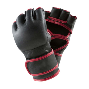 Gants MMA en cuir demi-doigt respirant meilleur design Gants de poinçonnage Gants de combat de lutte durables OEM personnalisés - Product Image 5