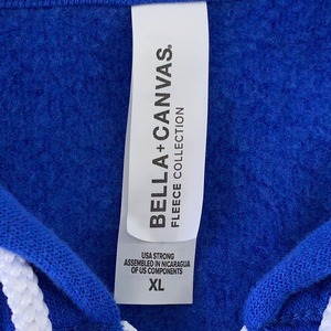 Pullover Royal Blue Hoodies Bella Canvas Custom Embossed Logo Hoodie 400GSM Vintage Mineral Wash Oversize Streetwear Blanks - Product Image 2