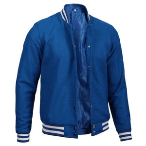 Chaquetas universitarias de alta calidad para hombre, abrigo de béisbol universitario con mangas de cuero en el pecho de lana de invierno, 100% algodón para deportes de invierno - Product Image 3