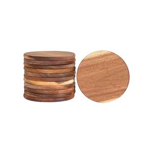 ALMOST CRAFT High Quality Durable Modern Round Shaped <b>Epoxy</b>-Designed Wooden Coaster for <b>Table</b> Decoration and Mats & Pads - Product Image 3