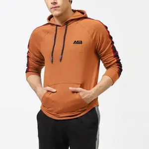 Wholesale Fashion Hoodie for Men Street Wear Pullover Side Stripped Designs High Quality Polyester or Cotton Fleece Apparel