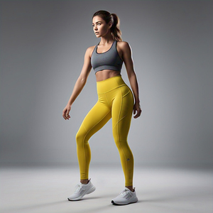 Taille haute sans couture Compression Gym Workout Yoga Pantalon Stretch Push-up Fitness Pantalon Leggings confortables pour la course à pied Sports - Product Image 4