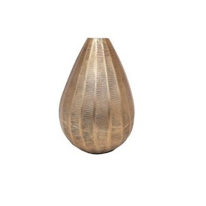Modern Antique Gold Plated Finishing Metal Flower Vases Handmade Decorative Aluminium Flower Vase Party Decoration - Product Image 5