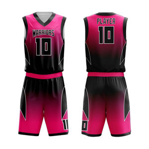 Maillots de basket-ball personnalisés OEM Shorts uniformes d'équipe de sublimation respirants disponibles en grandes tailles style imprimé - Product Image 1