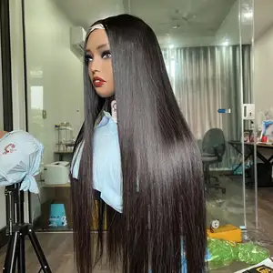 Make Wig Small Lace Closure Thick 180% Destiny Vietnamese Raw Human Hair Extensions Vendor Closure Wigs Back Women Double Drawn