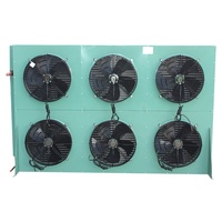Condenseur refroidi par air de ventilateurs du rendement élevé deux pour l'unité de condensation industrielle de chambre froide
