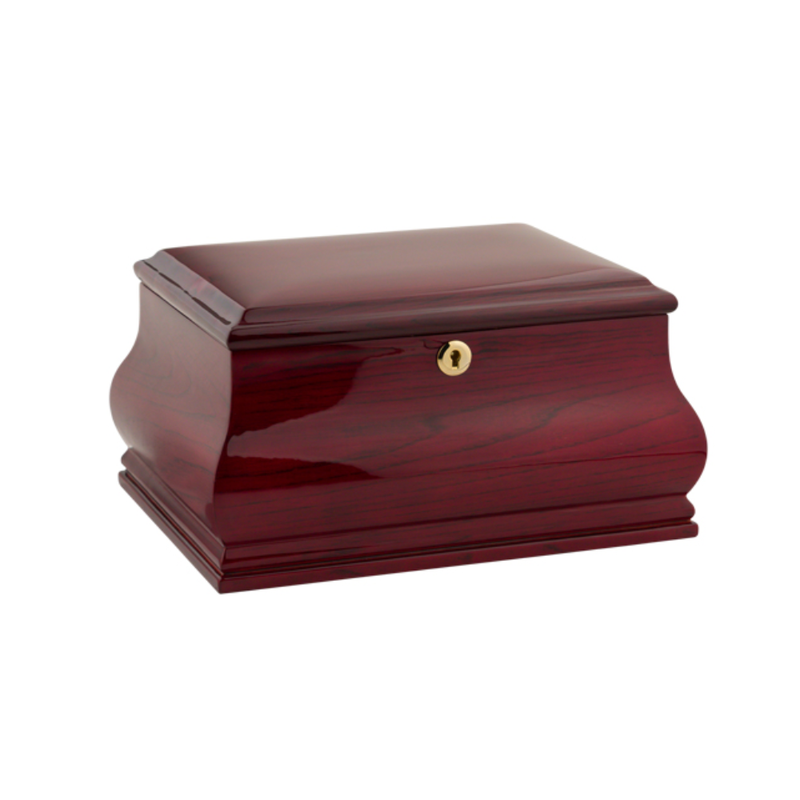 Wholesale natural wooden memorial chest urn